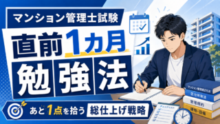 マンション管理士試験【直前1カ月】の勉強法｜あと1点を拾う総仕上げ戦略 