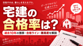 宅建の合格率は？過去10年の推移・合格ライン・難易度を解説 